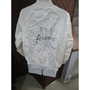 Vintage Ski Fever Catch It Satin Jacket Mens XL Retro 80s 90s